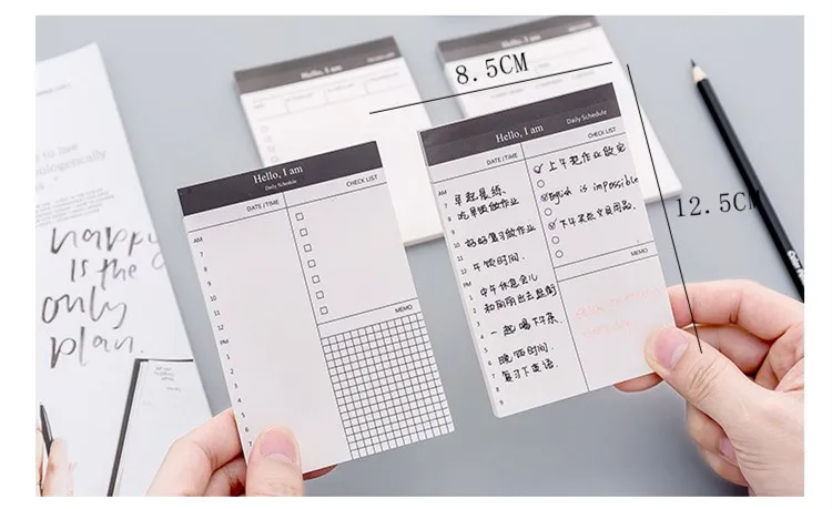 1 шт. маленький простой бумажный блокнот ежедневник офисный стол чек-лист блокнот школьные канцелярские принадлежности