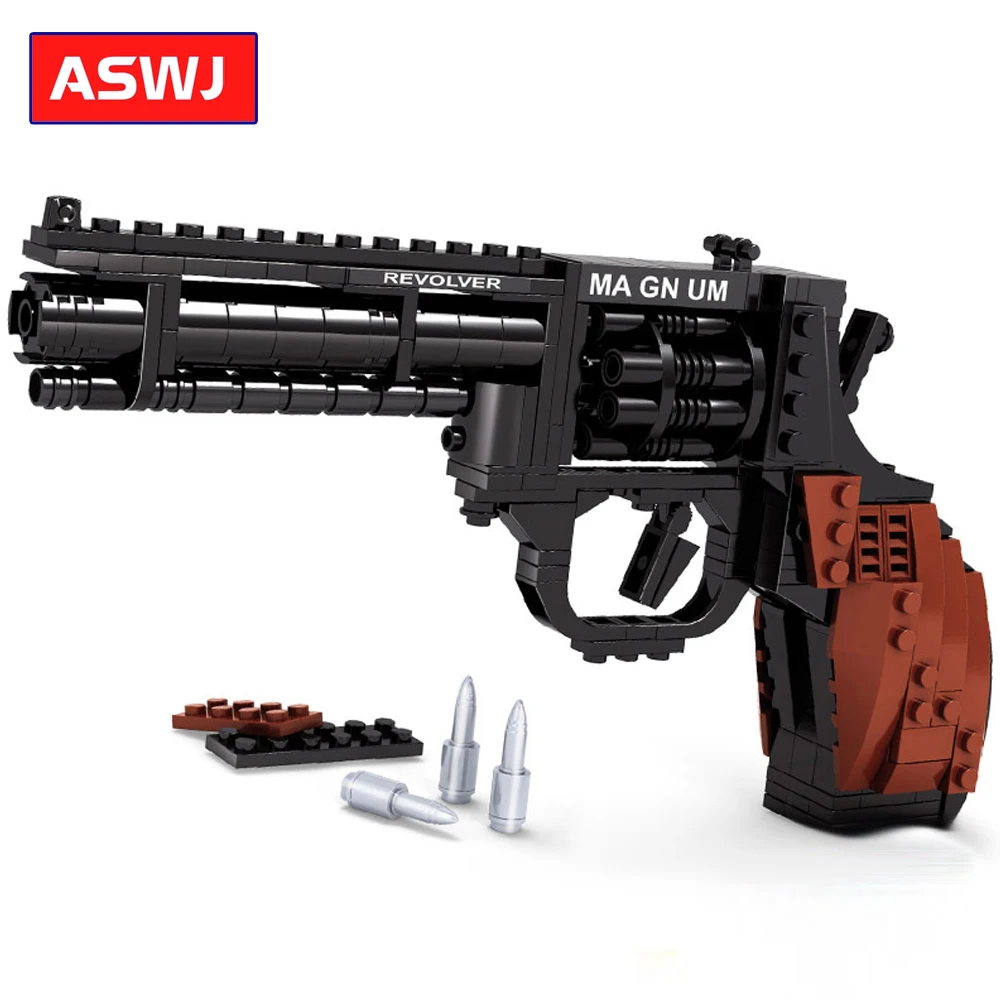 

Technic Military Gun SWAT Magnum Revolver Pistol Power GUN Weapon Arms Model Toy Bricks Building Blocks Toys for Children