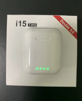 

2019 HOT SALE Touch control i15 TWS 1:1Wireless charging support Bluetooth 5.0 3D bass earphone wireless earbuds for smartphone