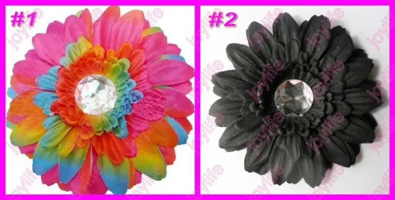 

free shipping 2017 Newest 100pcs daisy gerbera flower clips peony hair clip mix lily flower clips and rose flower clips