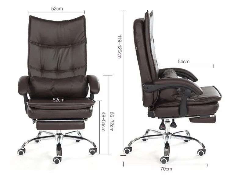 Luxury Fashion Super Soft Leisure Lying Boss Chair Rotary Lifting Computer Chair With Footrest Thicken Cushion Swivel Chair