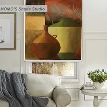 MOMO рулонные шторы затемненные дизайнерские оконные шторы покраска занавески рулонные шторы Тепловая ткань нестандартного размера, PRB set493-498