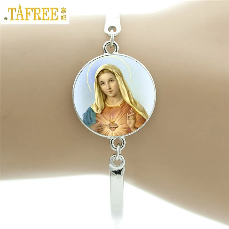 Браслет TAFREE с изображением Богородицы Марии|charm bangle|bangle charmladies bangles |
