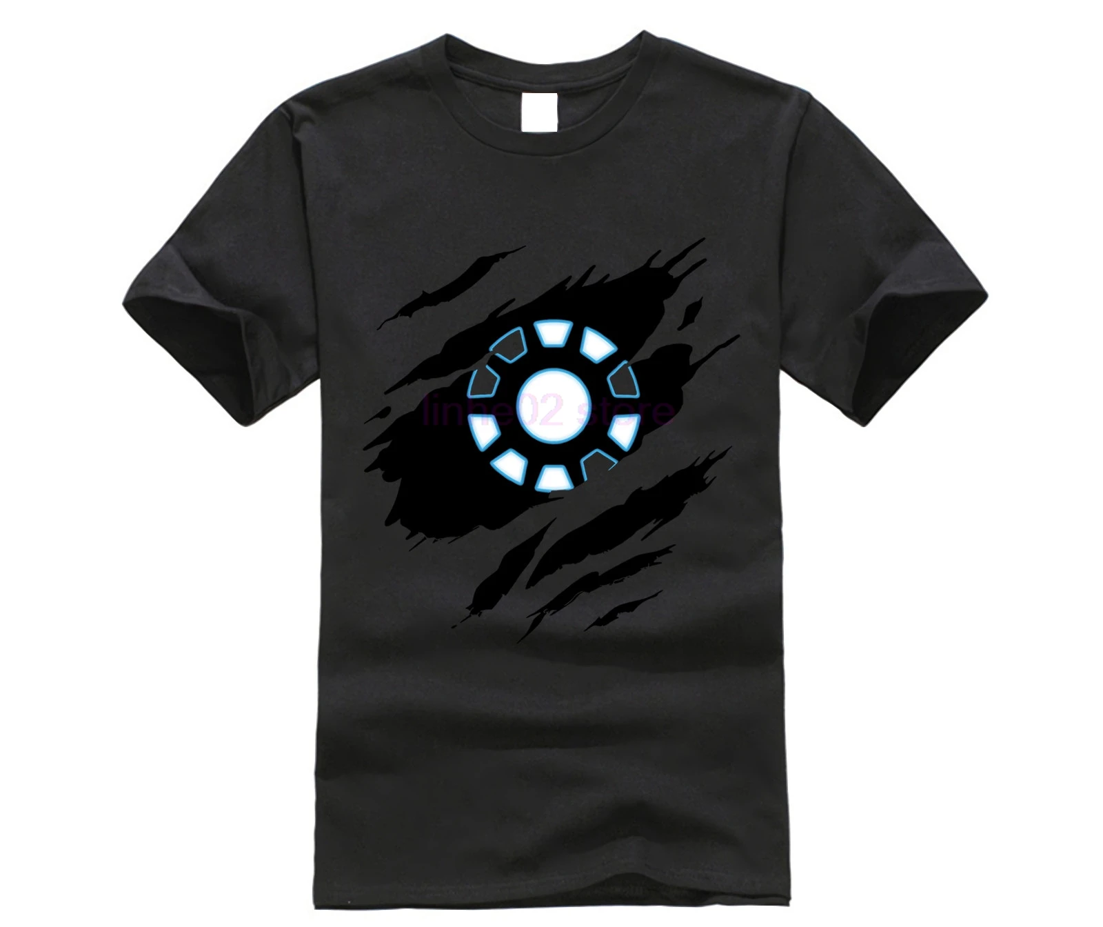 Iron Man Arc Reactor Earth 616 Logo Marvel Comics Hero Mens Tshirt Tee Top AB65