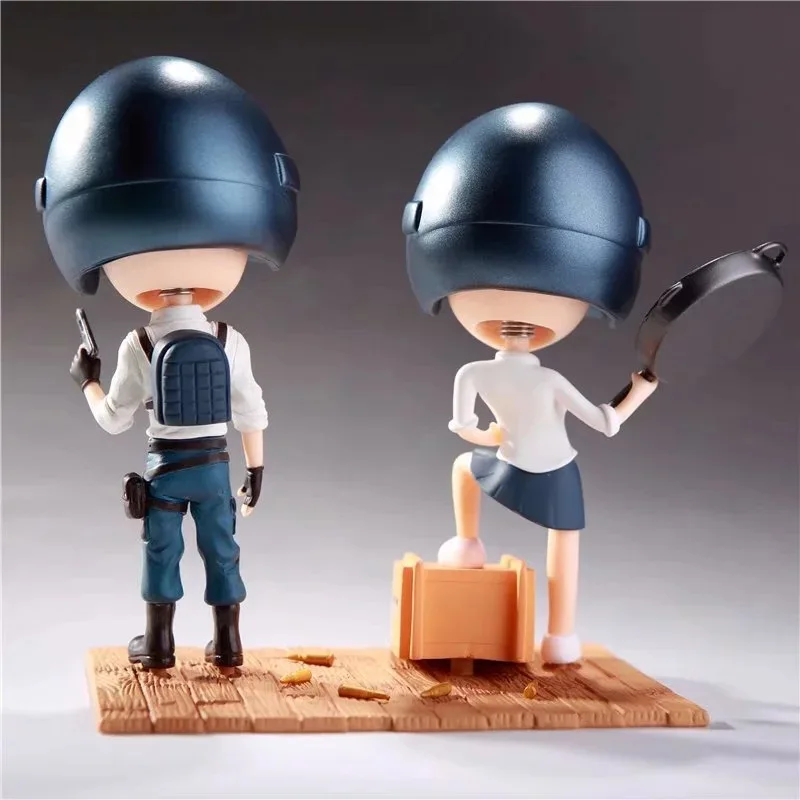 Игра Playerunknown's BattleGrounds PUBG экшн фигурка игрушки Q версия Winner Chicken Figuras куклы 2