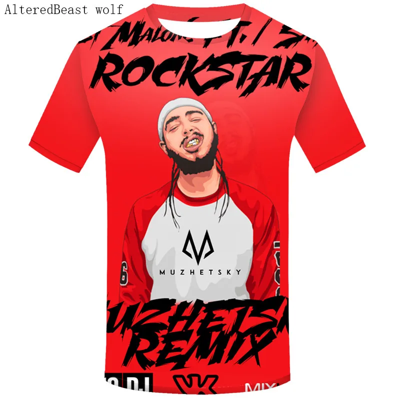 

Brand Hip Hop Post Malone T Shirt 3d Singer Men T Shirt Funny T Shirts Hip Hop 2019 Post Malone tops Mens Summer Clothes tees