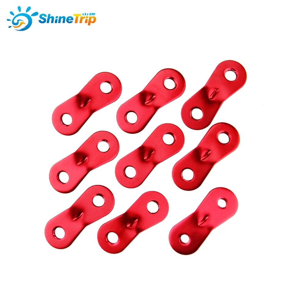 

Tent Accessories (100 pcs) 2 Holes Aluminum Alloy Camping Tent Wind stopper Rope Adjuster Buckle Tentorial Wigwam Buckle