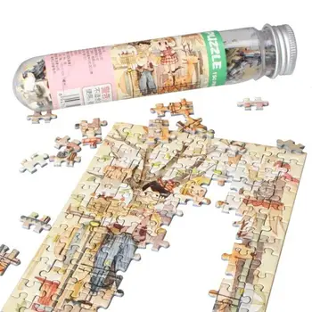 

150Pcs/Set Mini Sunrise Jigsaw Puzzles with Tube Bottle Blueprint Education Toy