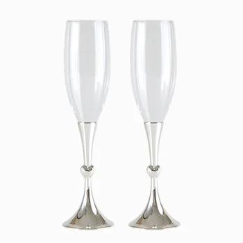 

1 Pair Wedding Glasses for Champagne/ Champagne Glass of Red Wine/ Lovers Creative Wedding Transparent Goblet Wedding Flute