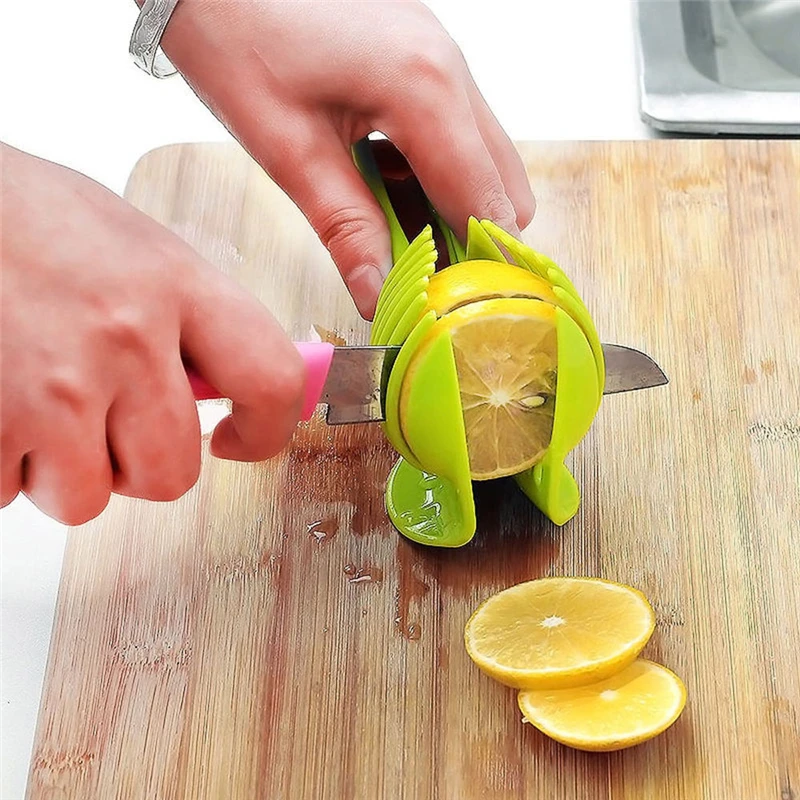 Пластиковый картофельный томатный резак инструмент shreaders лимон режущий Держатель кухонные инструменты аксессуары