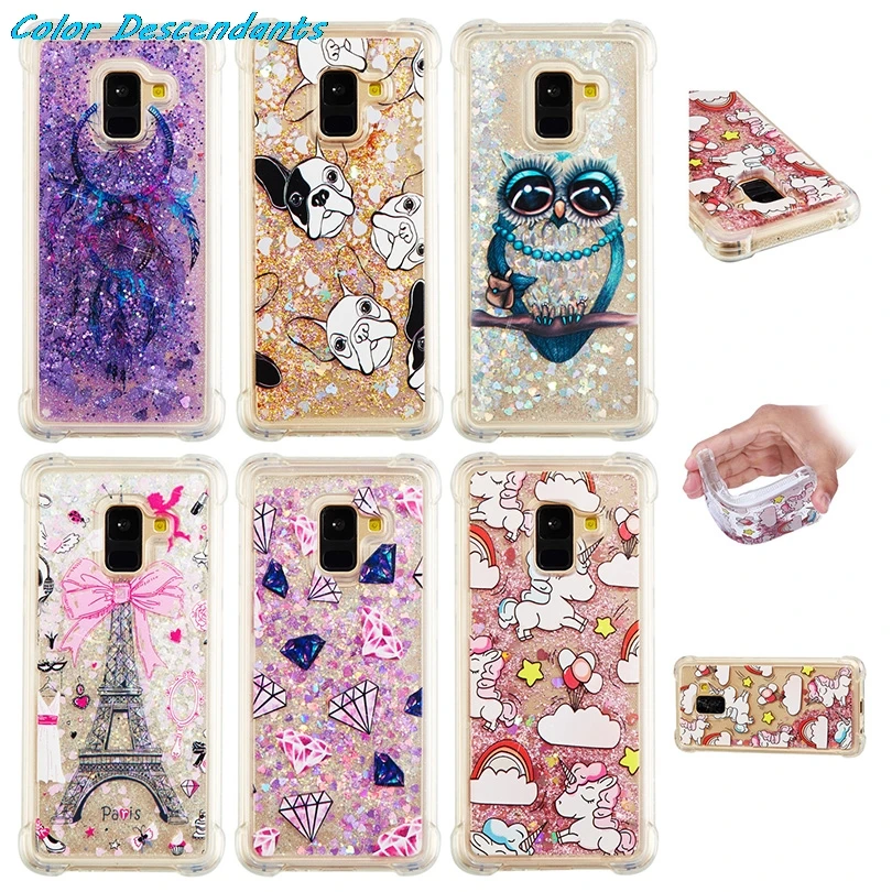 Cute Glitter Dynamic Liquid Bling Star Quicksand Soft Case for Samsung Galaxy J1 J3 J5 J7 A3 A5 2016 2017 S5 S6 S7 Edge S8 Plus | Мобильные