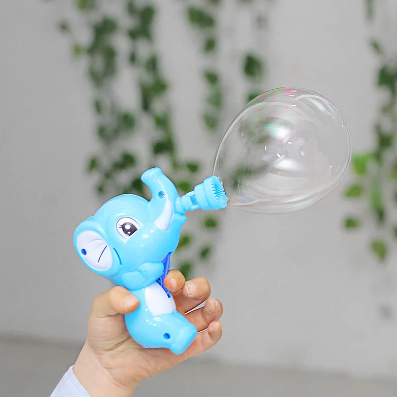 Cartoon Elephant Type Bubble Gun Toy Manual child kids soap outdoor fun