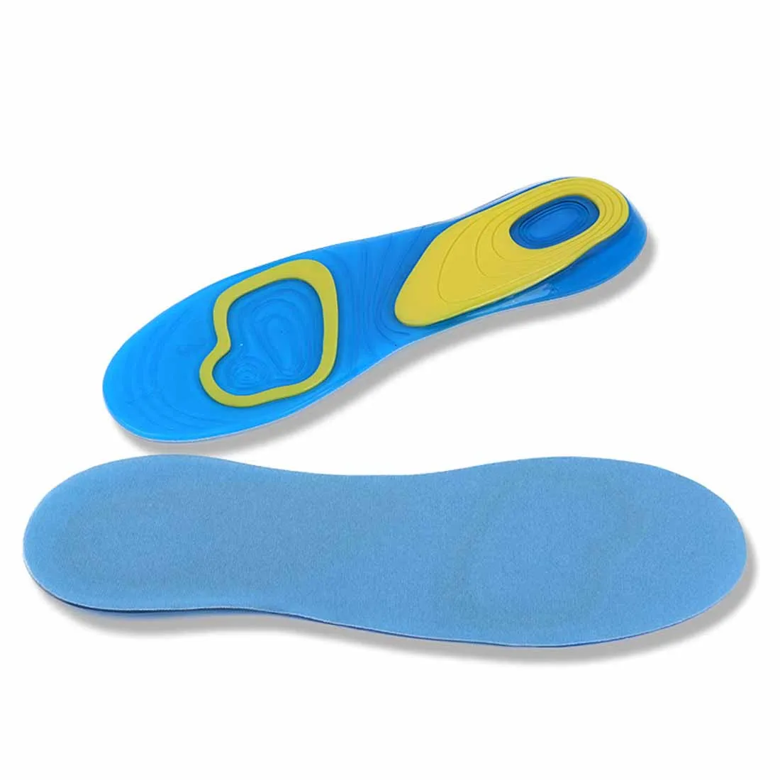 Soft silicone shock insoles military training high elastic sports