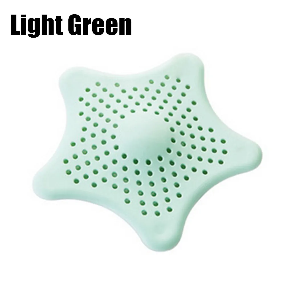 Цветной силиконовый кухонный канализационный фильтр для раковины, дренажные дуршлаги и фильтры, фильтр для раковины ванной комнаты - Цвет: Светло-зеленый