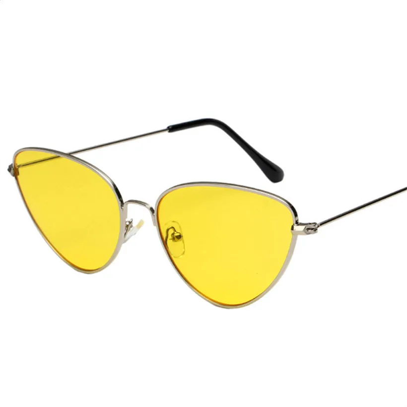 NYWOOH женские солнцезащитные очки кошачий глаз, роскошные брендовые дизайнерские солнцезащитные очки Cateye для дам, маленькие красные очки, металлические очки UV400