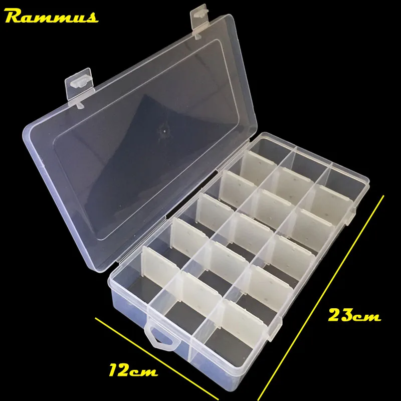 

18 Grids DIY Tools Packaging Box Portable Electronic Components Screw Removable Storage Screw Jewelry Tool Case 18 Cells