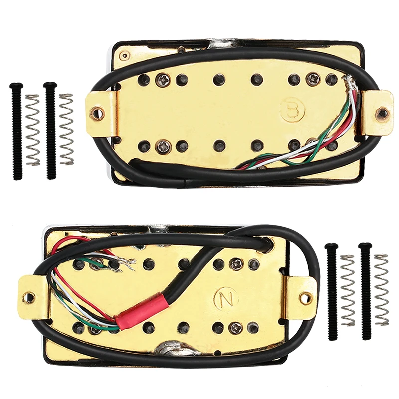 Electric Guitar Pickup Humbucker Pickups Bridge and Neck Set for Guitar Parts Replacement Black