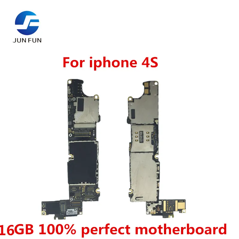 JUN FAN материнская плата для iPhone 4S 16 GB основная разблокирована с чипами логическая