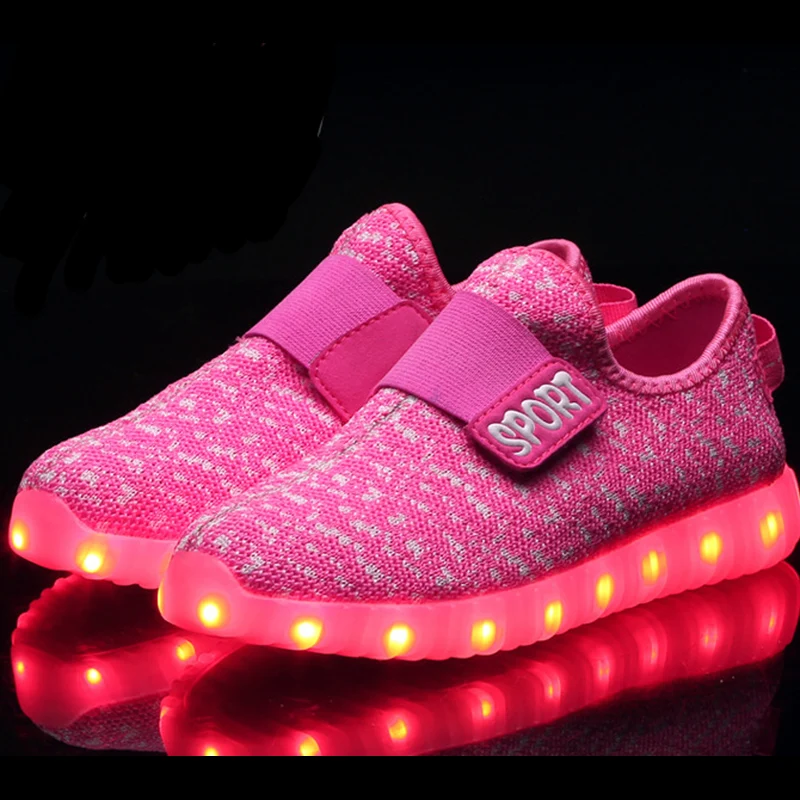 sapato infantil com luz de led