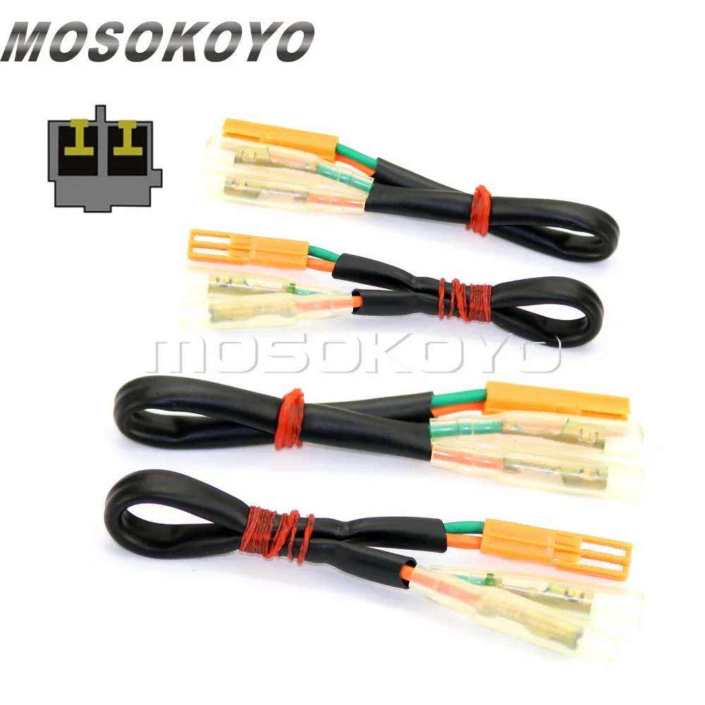 4 шт. разъемы для сигнала поворота мотоцикла CBR125R CBF1000 VT1300 VTX1800 VTR250 CB 500 2002 2013| |