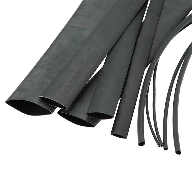 1.6mm BLACK HEAT SHRINK CAR ELECTRICAL TUBE TUBING SLEEVING WRAP CABLE 2:1 RATIO 