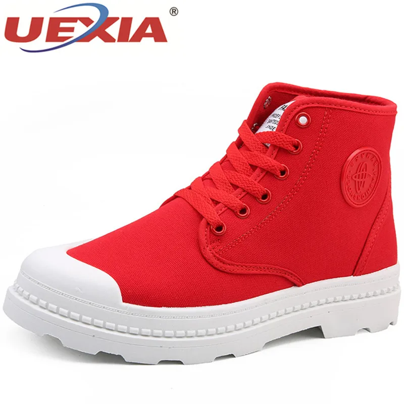 

UEXIA 2018 New Man Shoes Suede Canvas Men Boots Autumn And Winter Ankle Boot Men Snow Boot Work Shoes Handmade