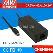 Средняя проверенный GC120A24-R7B 27,2 V 4.42A meanwell GC120 27,2 V 120,2 W один внешний аккумулятор Зарядное устройство