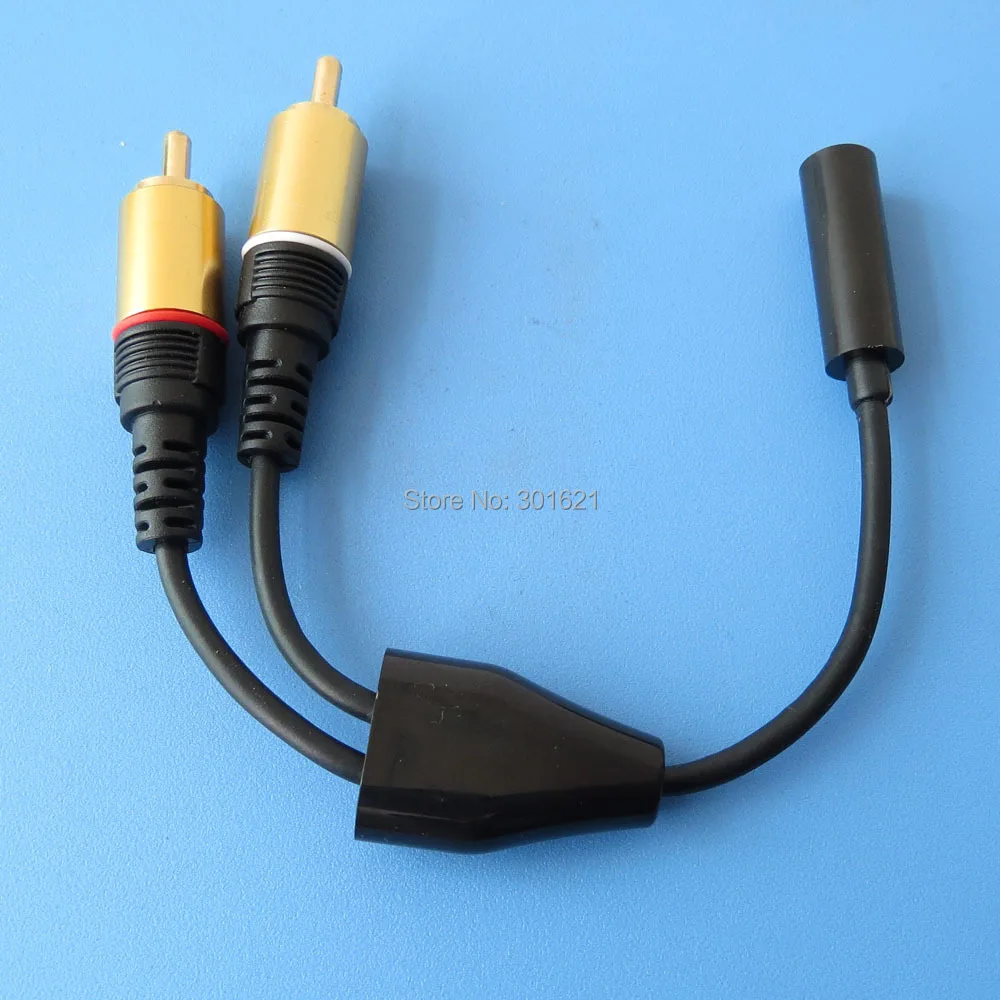 5 шт. стерео аудио кабель 18 см 3 &quotМама 2RCA папа|audio cable|stereo audio cable3.5 male female |