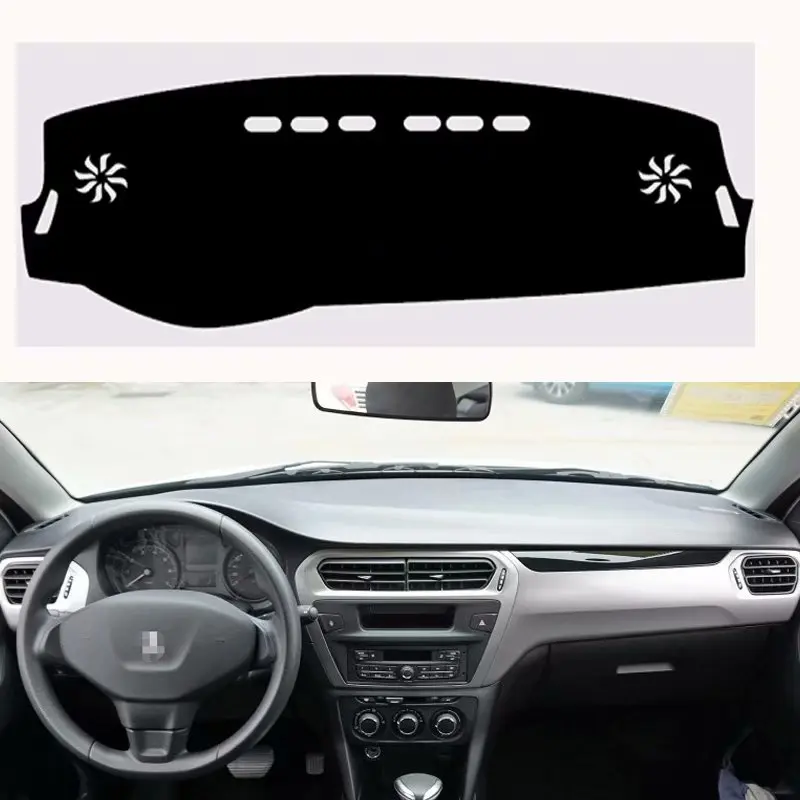 

For Peugeot 301 Citroen C-Elysee 2012 -2018 Car Styling Covers Dashmat Dash Mat Dashboard Cover Carpet 2013 2014 2015 2016 2017