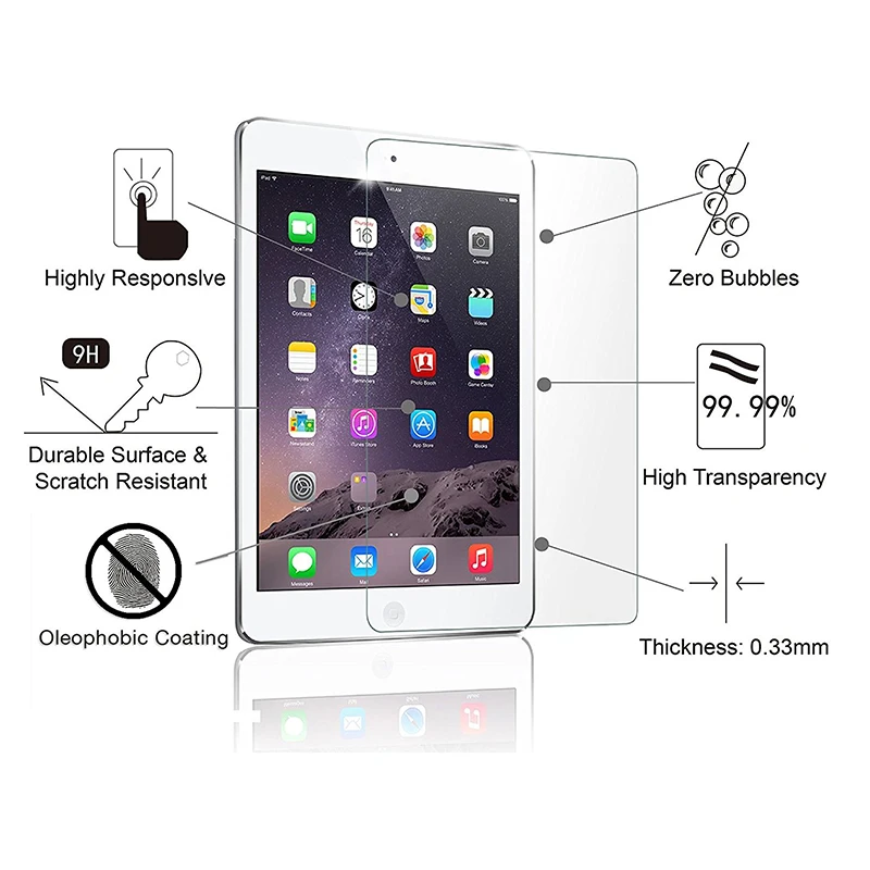 Защита экрана для iPad Pro 11 Air 1 Air 2 3 4 9,7 закаленное стекло для iPad pro 9,7 Pro 10,5 Защитная пленка для планшета