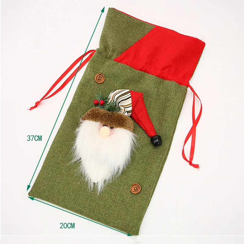 Smiry рождественские большие сумки маленький плед Санта-Клаус Подарочный мешок для детей Рождественское украшение мешок для конфет безделушка украшения для рождественской елки