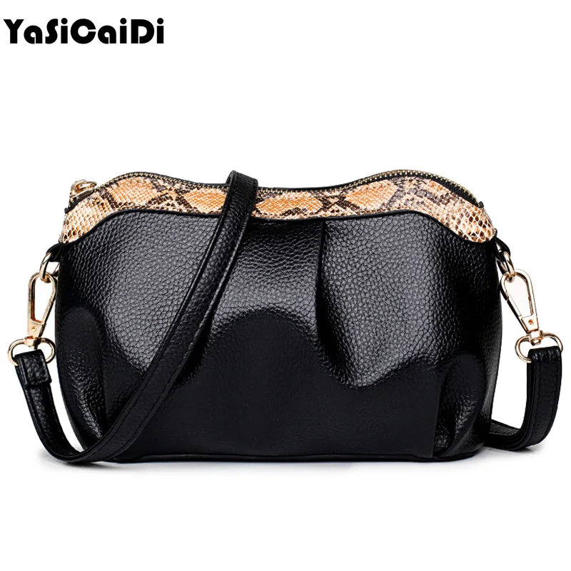 

YASICAIDI High Quality PU Leather Women Day Clutches Serpentine Evening Evening Clutch Wallet purse Small Women Messenger Bag