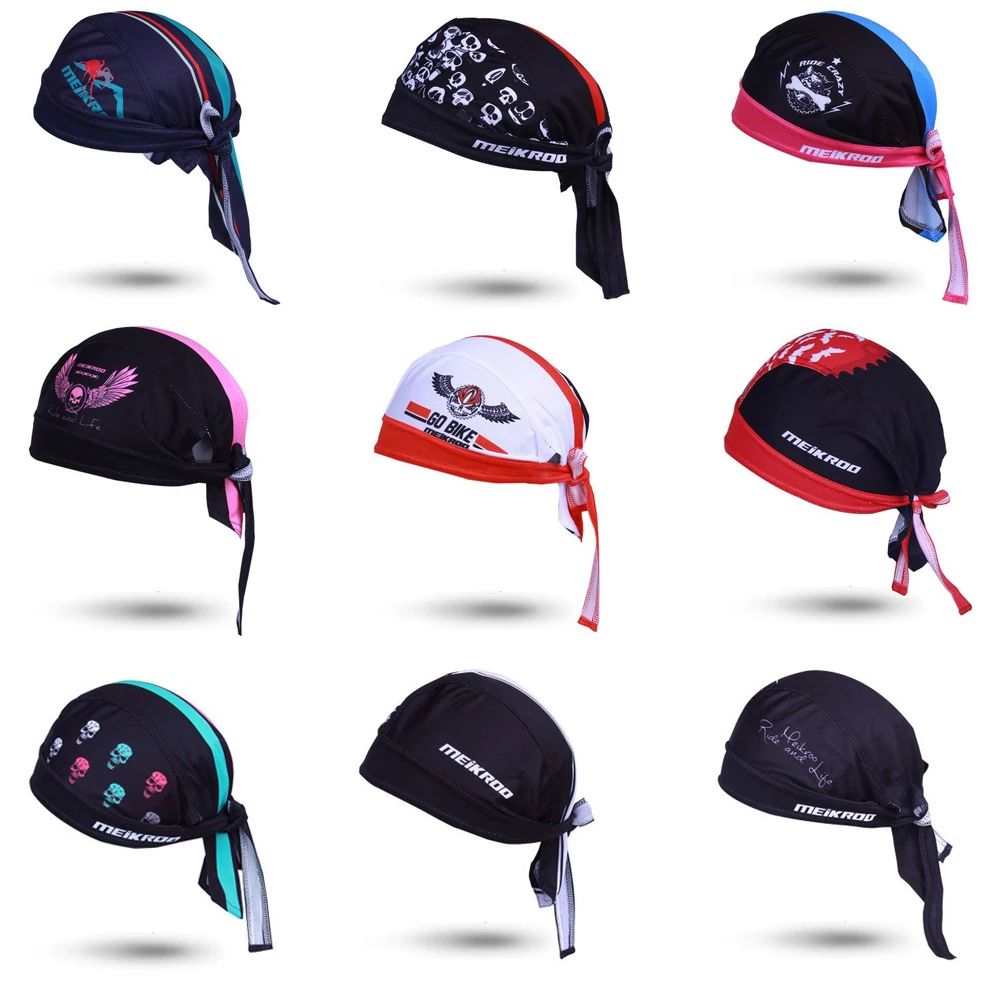 Cycling Hat Men Pirate Bandana Bicycle Sweatproof Headband Sunscreen Riding Cap