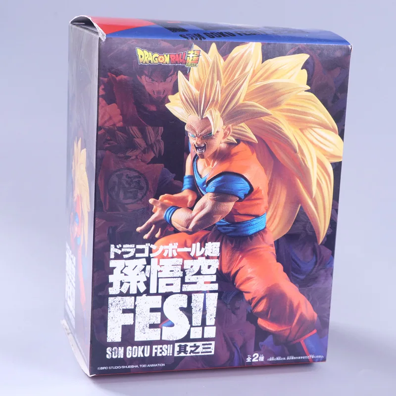 Dragon Ball Z Goku Super SaiYan 3 Kneeling Wave шоколадная щетка Saiyan 3 Blood ПВХ фигурка DBZ Коллекция Модель 20 см