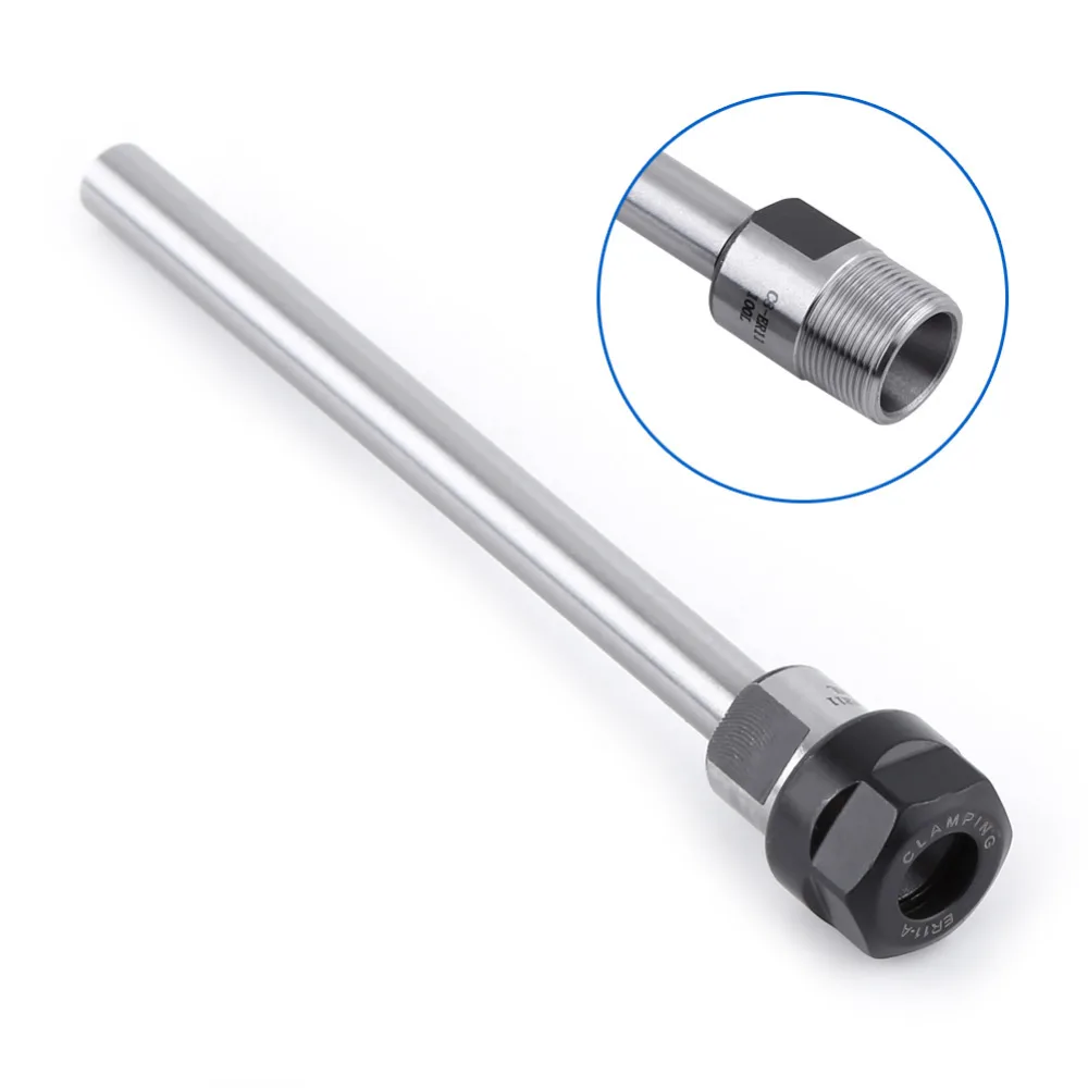 

C8 ER11A 100L Collet Chuck Holder CNC Milling Extension Rod Straight Shank 8mm Clamp Handle Outer Thread Diameter