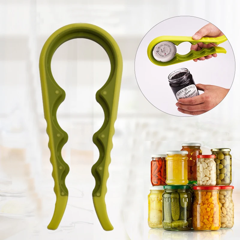 4 in 1 Can Jar Bottle Opener Multifunction Gourd shaped Can Opener for