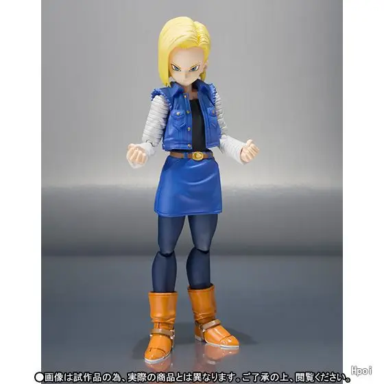 

SHF S.H.Figuarts Anime Dragon Ball Z Android NO. 18 Lazuli PVC Action Figure Collection Model Toys Doll 13cm