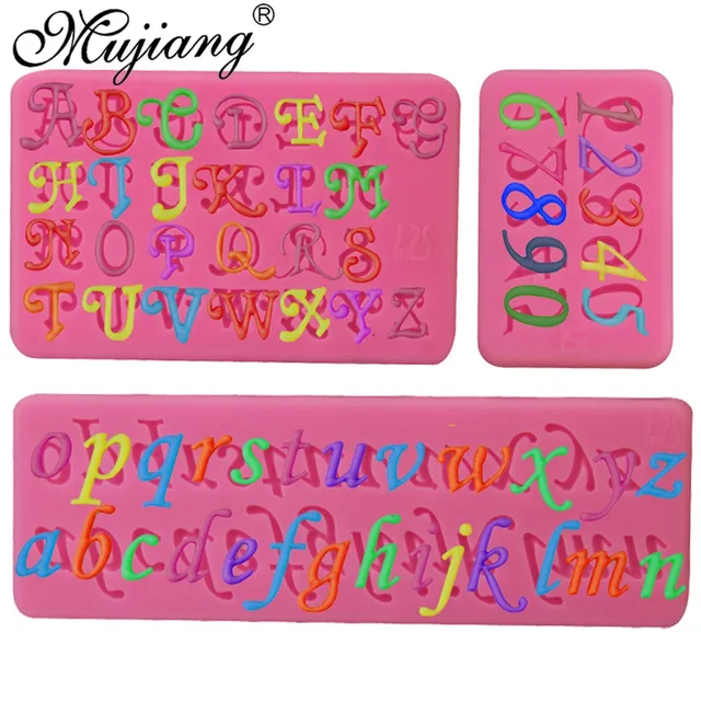 letter number silicone cake chocolate