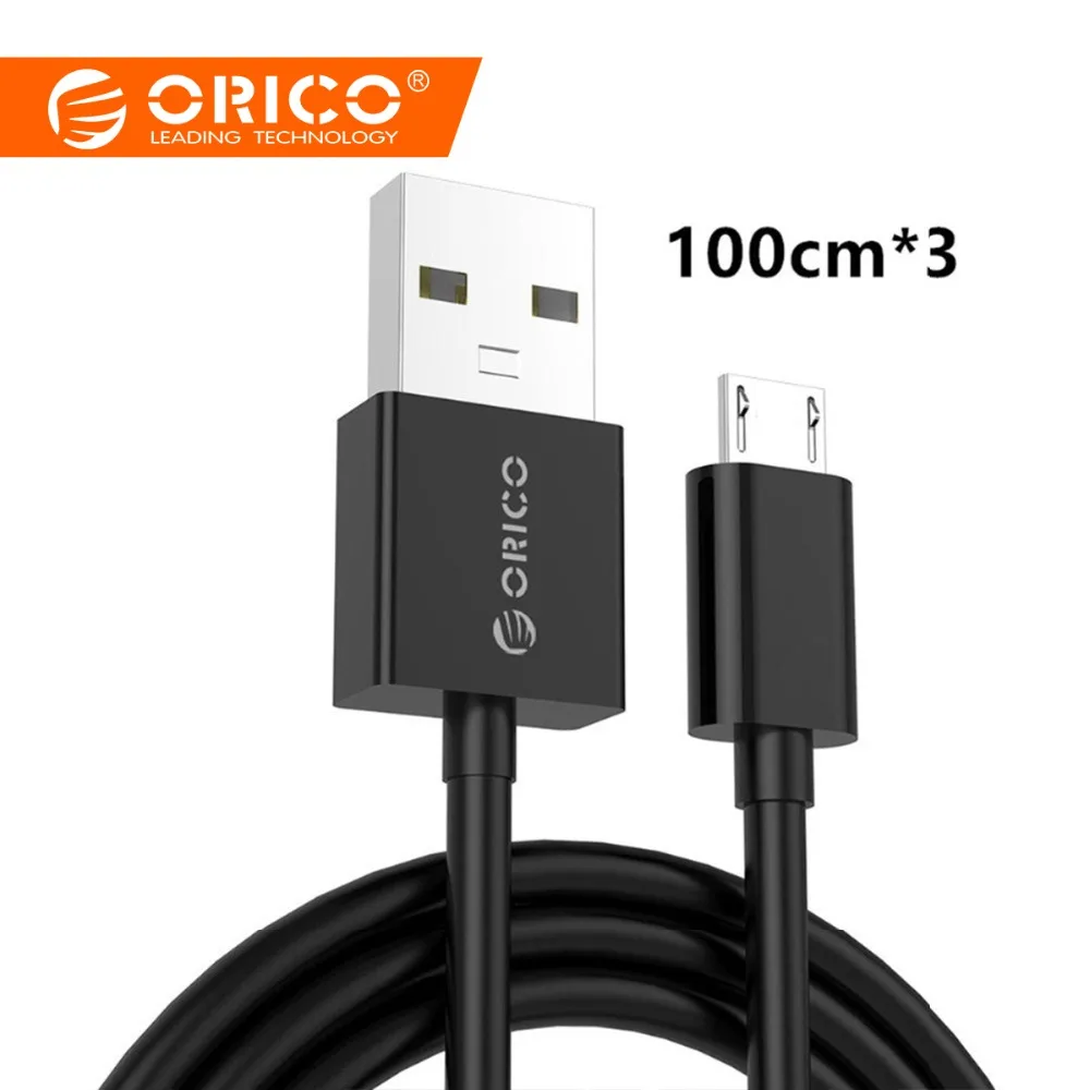 

ORICO Micro USB 5V2A Fast Charging Data Sync Cable Length 100cm for Android 3PCS/LOT for Samsung Xiaomi LG Mobile Phone