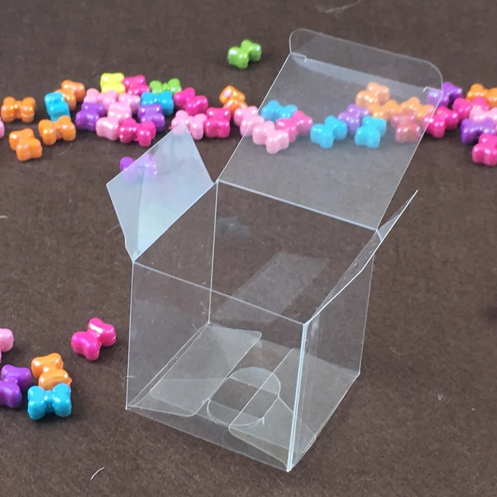 Clear PVC Package Boxes 50PCS/Lot 8x8x8cm Transparent PVC Box