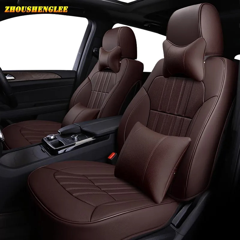 Make Custom Leather car seat cover For Toyota 86 Previa Sienna Venza Fortuner Fj CRUISER MARK IZOA Avalon YARiS Verso VIOS cover - Название цвета: Deluxe Edition