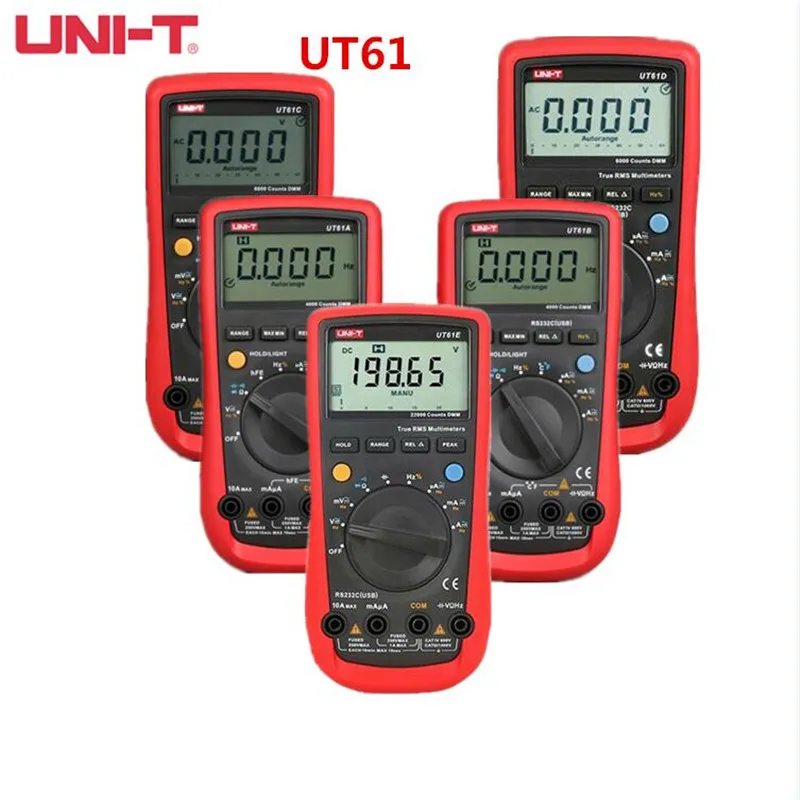 UNI T UT61A UT61B UT61C UT61D UT61E True RMS digital multimeter/analog ...