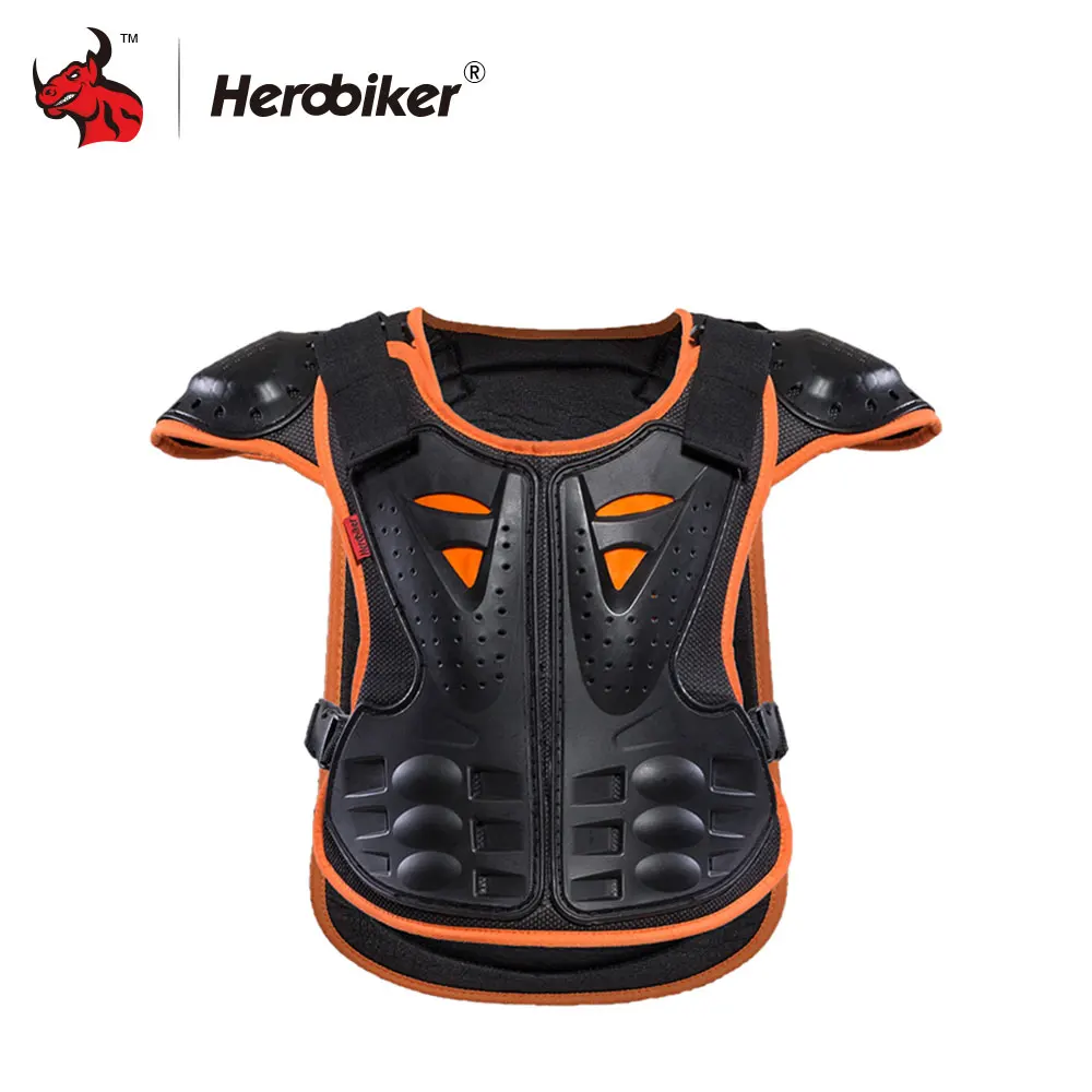 HEROBIKER Children armor vest Protective Kids Body Armor skate board