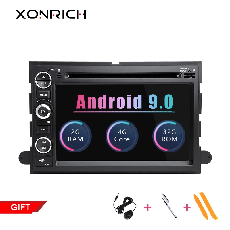 

2 Din Android 9.0 Car DVD Player For Ford F150 F350 F450 F550 F250 Fusion Expedition Mustang Explorer Edge Screen Radio 2+32 GB