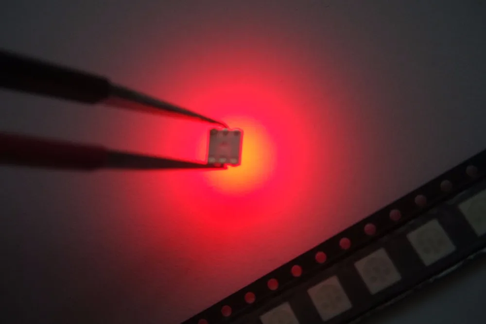 5050 RGB SMD LED 50 шт Красный Синий Зеленый SMT PLCC 6 светильник CHIPS светоизлучающие диоды