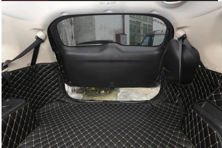 Автомобильный коврик для багажника для Mitsubishi Outlander 2013- 2,4 грузовой лайнер аксессуары для интерьера ковер автомобильный Стайлинг коврик для багажника