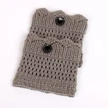 Розничная, женские гетры, вязаные сапоги, манжеты, аксессуары для женщин, короткие носочки на пуговицах