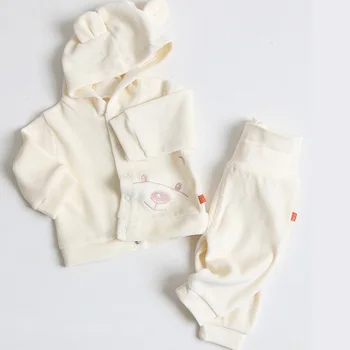 

Baby clothes children 2pcs set baby newborn baby boy girl clothes coat with hooded coat bear ears baby pants kids clothes