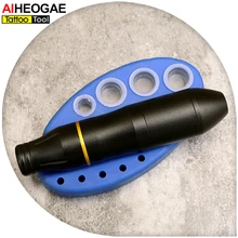 Лот 100 Профессиональный Овальный силиконовый пигмент чашки крышки стойки держатель для инструмента для нанесения татуировки Стенд татуировки аксессуары IA320
