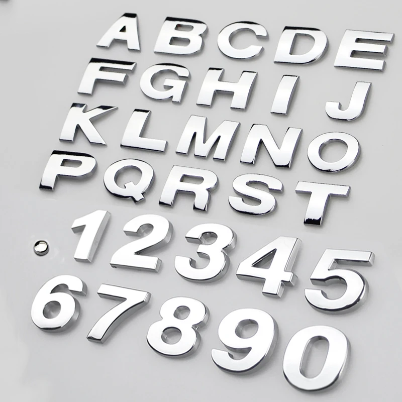 Автостайлинг ABS DIY 3D буквы ABC цифровая Автомобильная наклейка с эмблемой для Honda